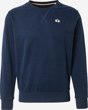 La Martina Μπλούζα φούτερ σε μπλε: μπροστά