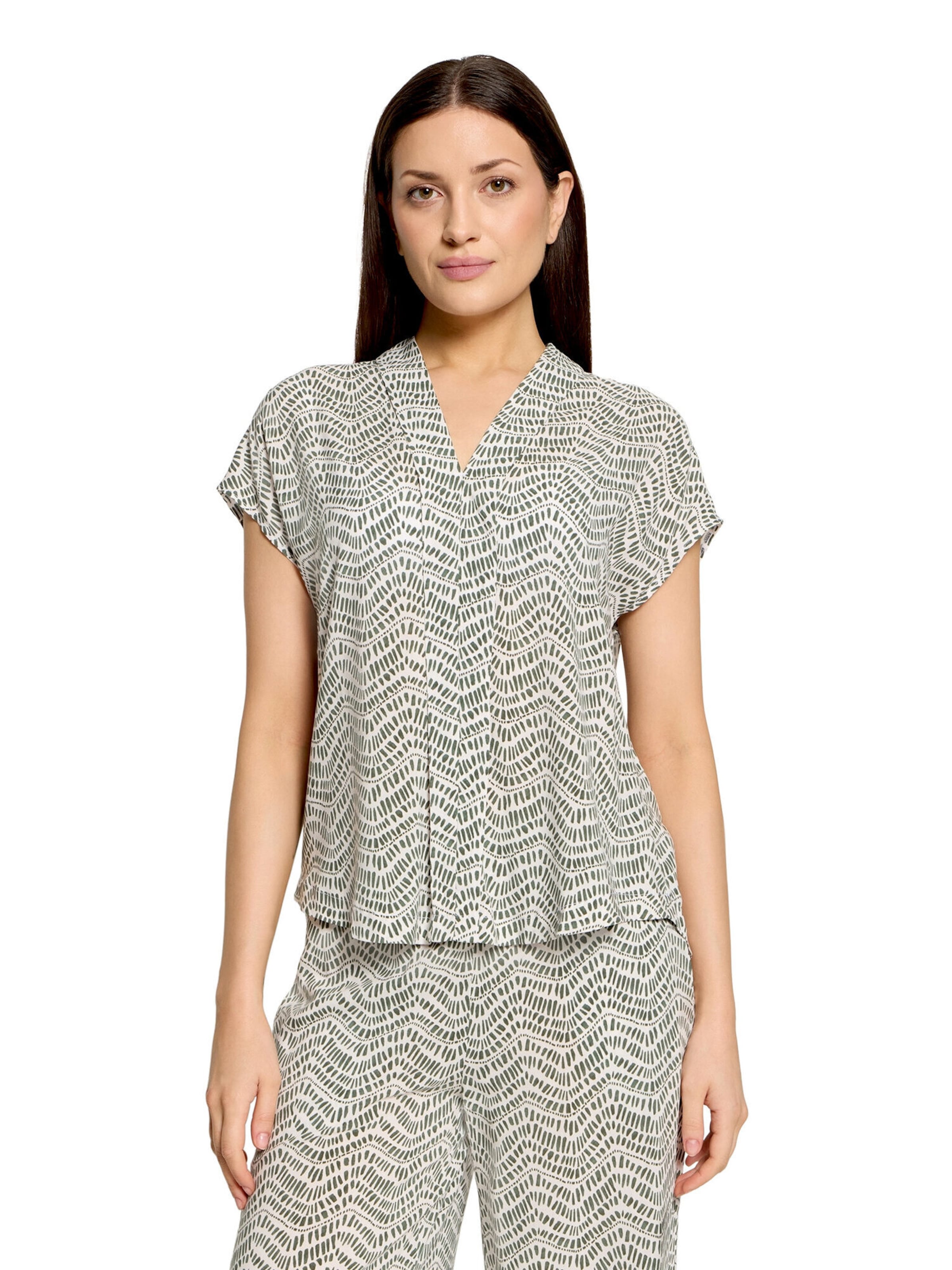 Cartoon Blouse in White: front