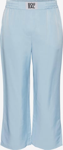 IIQUAL Szeroka nogawka Spodnie 'SUNNY' w kolorze niebieski: przód