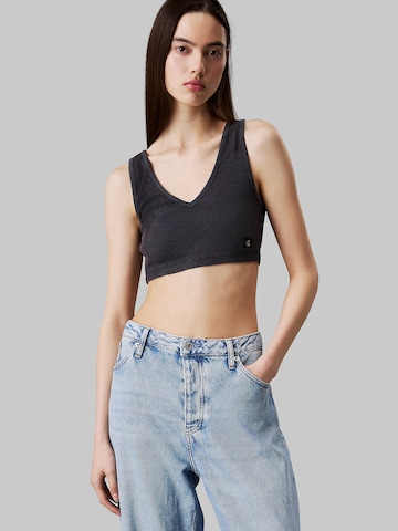 Bustier Soutien-gorge Calvin Klein Jeans en noir : devant