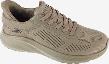 SKECHERS Platform trainers 'Bobs Squad Chaos - Solid Step' in Brown: front