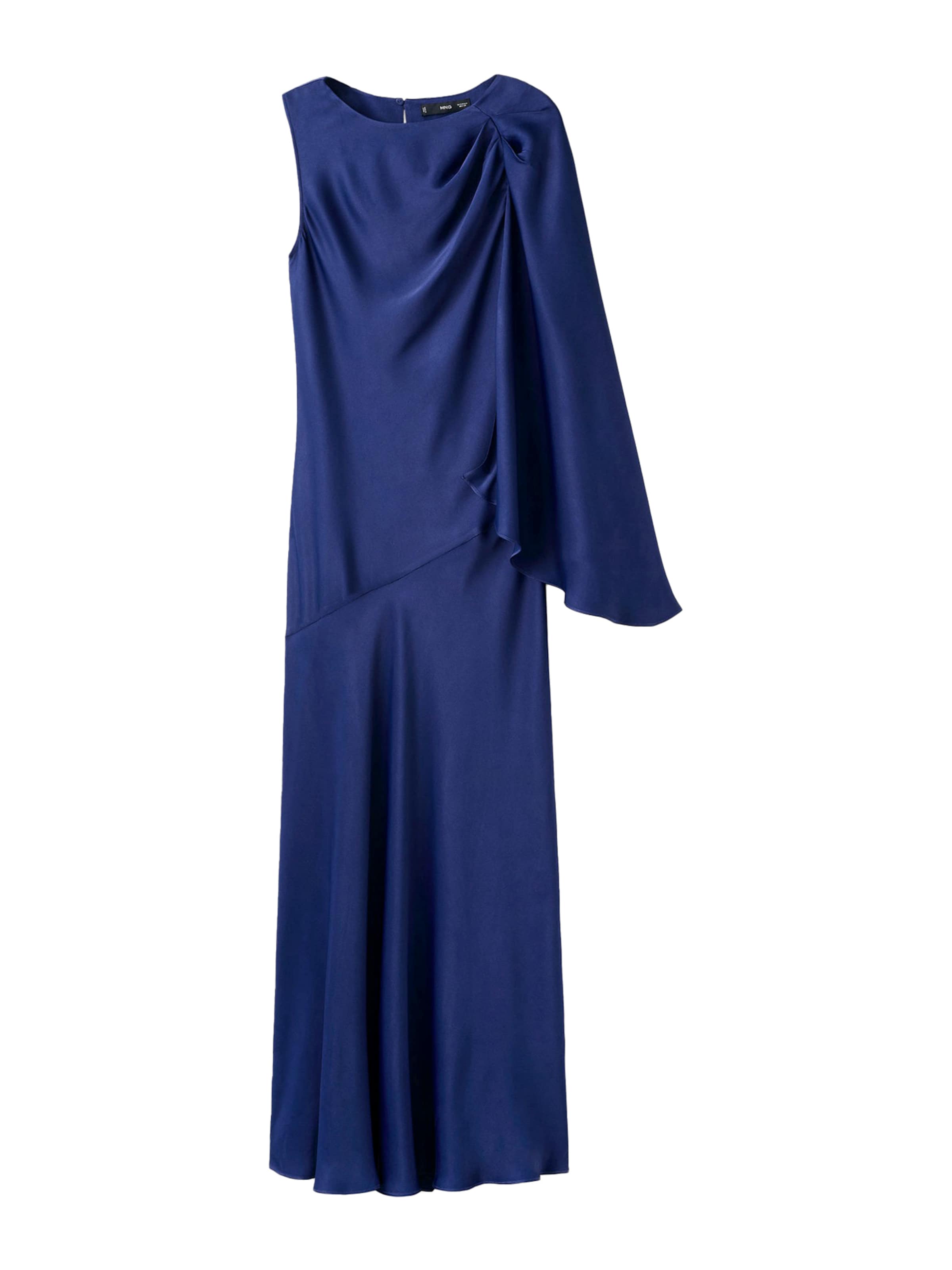 MANGO Večerné šaty 'Amanda' - Modrá: predná strana