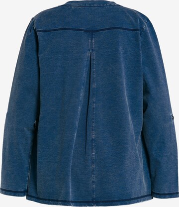 Ulla Popken Sweatjacke in Blau