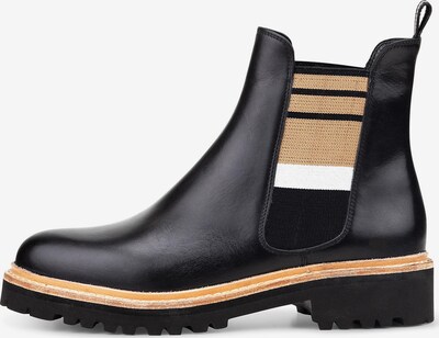 COX Chelsea Boots in ecru / schwarz / weiß, Produktansicht