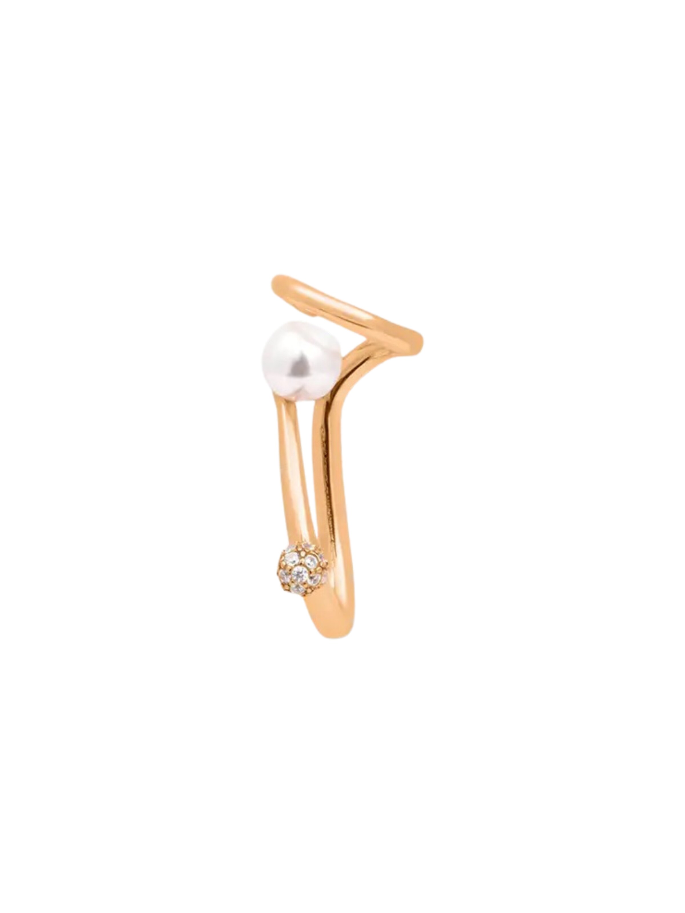YParis Pendientes 'Ear cuff YUNA' en oro rosa, Vista del producto