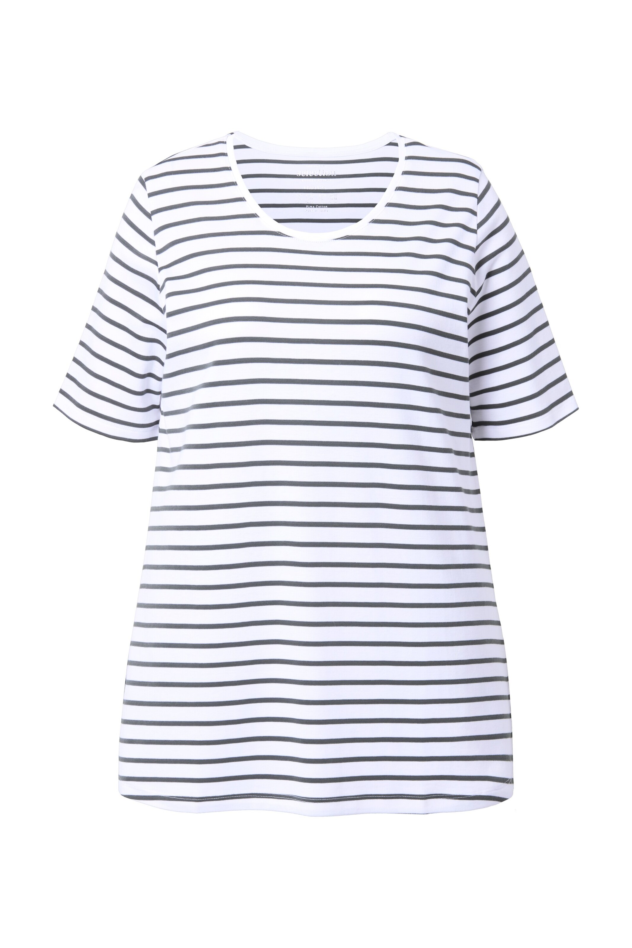 Ulla Popken Shirt in Wit: voorkant