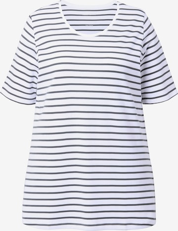 Ulla Popken Shirt in Wit: voorkant