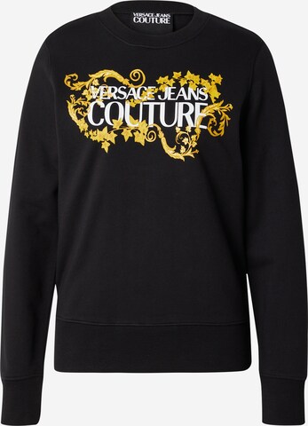 melns Versace Jeans Couture Sportisks džemperis: no priekšpuses