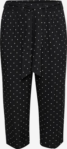 Pantalon 'Danka' KAFFE CURVE en noir : devant