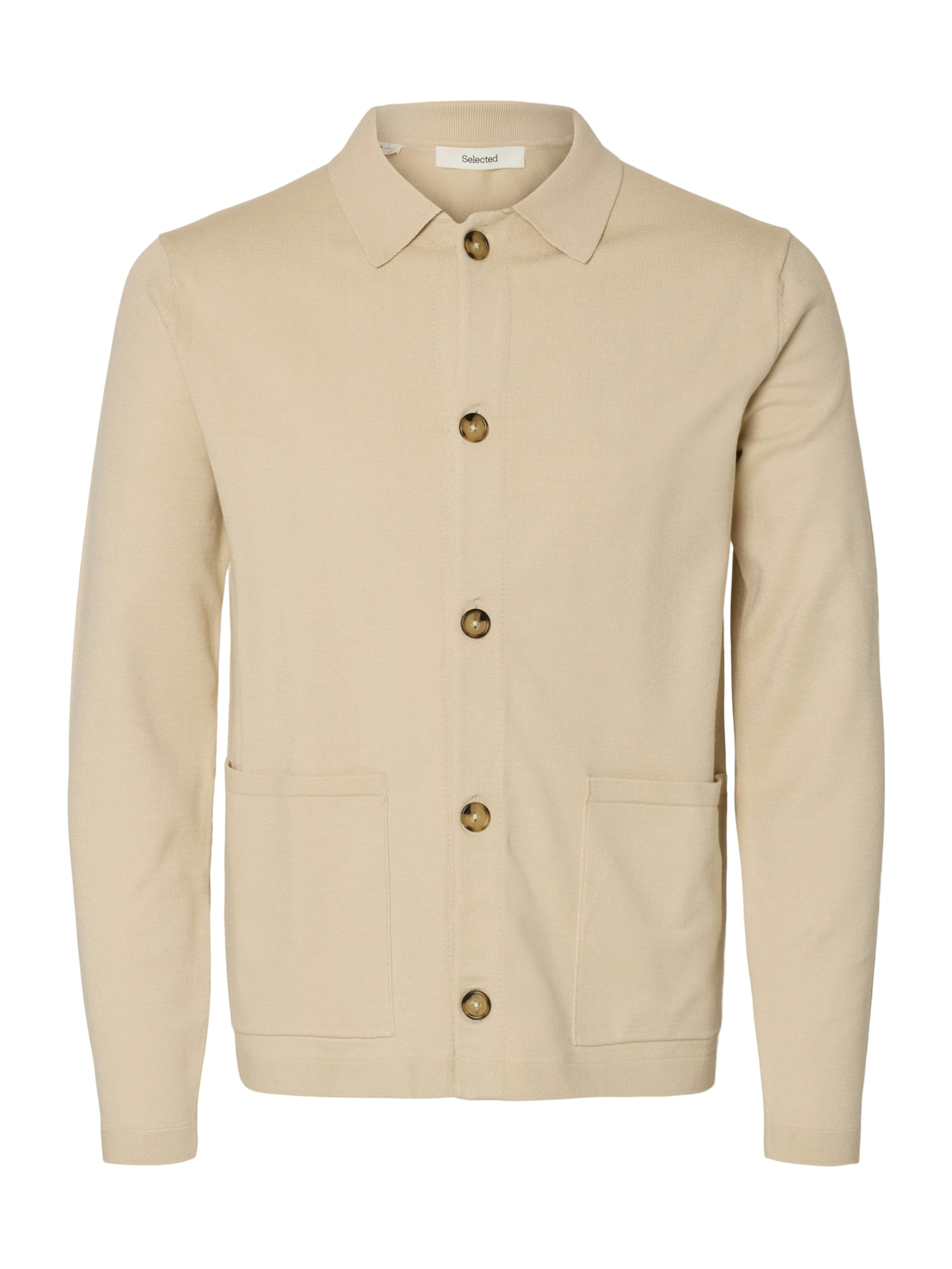 SELECTED Kardigán 'SLHTURNER' - bézs: elől