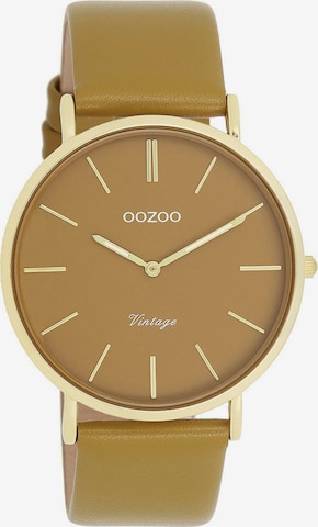 OOZOO Analog Watch in Yellow: front