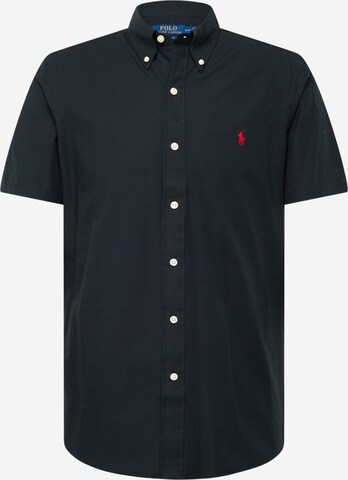 Polo Ralph Lauren - Regular Fit Camisa em preto: frente