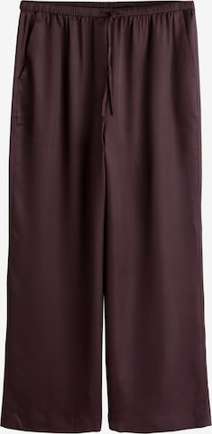 Wide Leg Pantalon Next en marron : devant