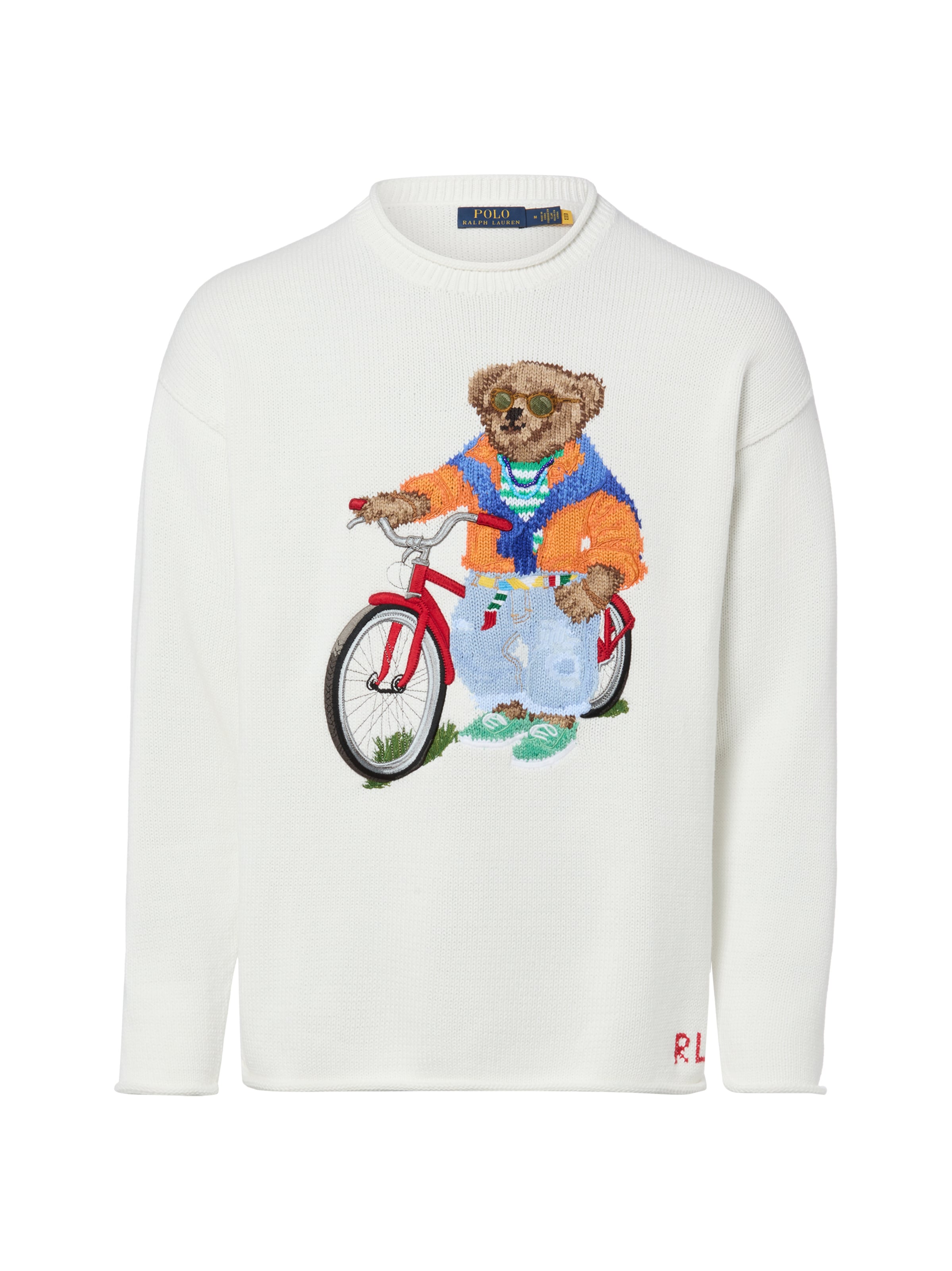 Pull-over Polo Ralph Lauren en blanc : devant