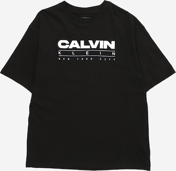 Calvin Klein Jeans Tričko – černá: přední strana