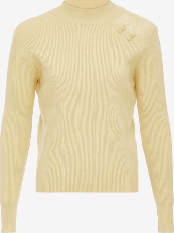 Pull-over paino en jaune : devant