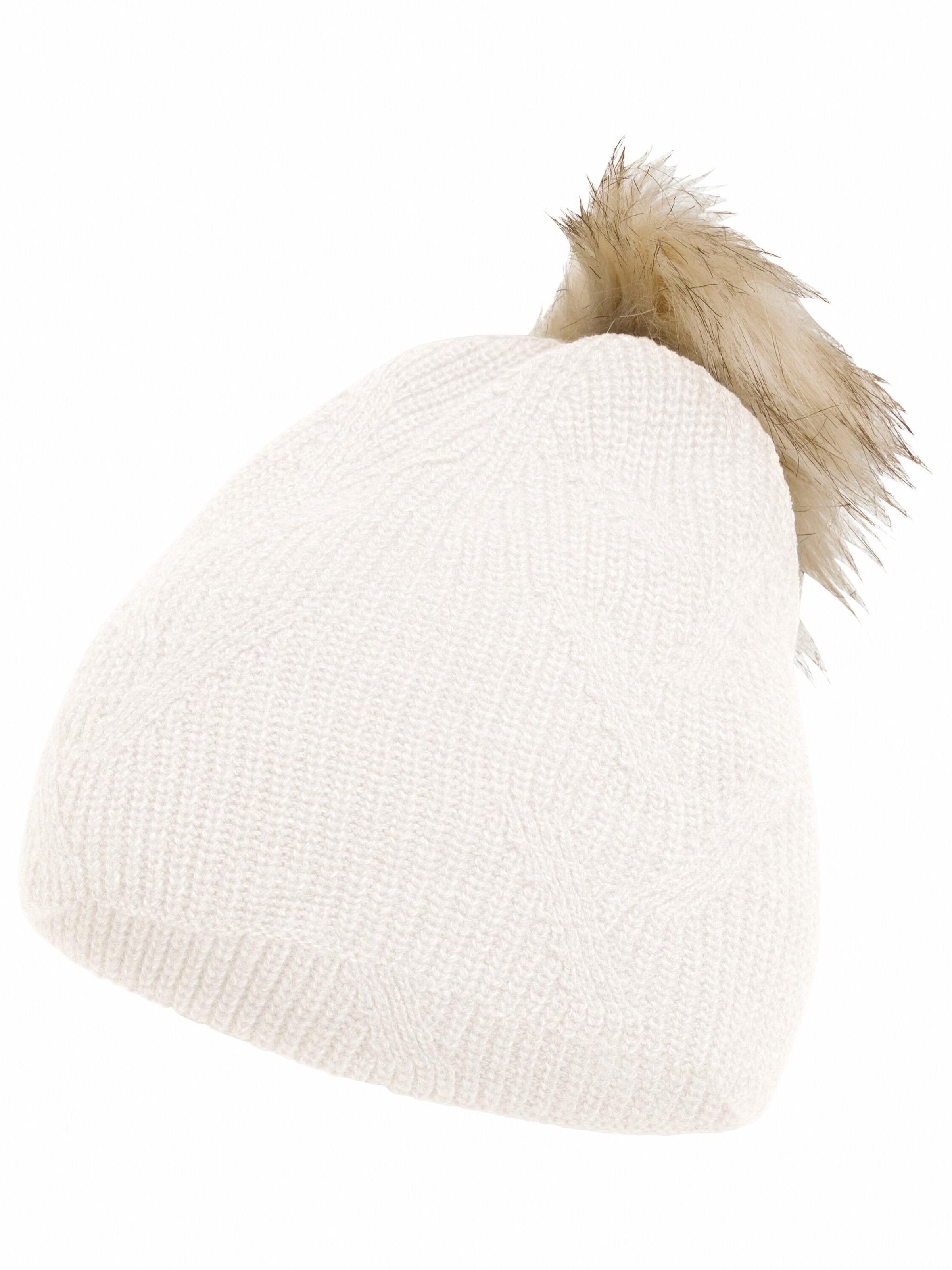 FALKE Beanie in White: front