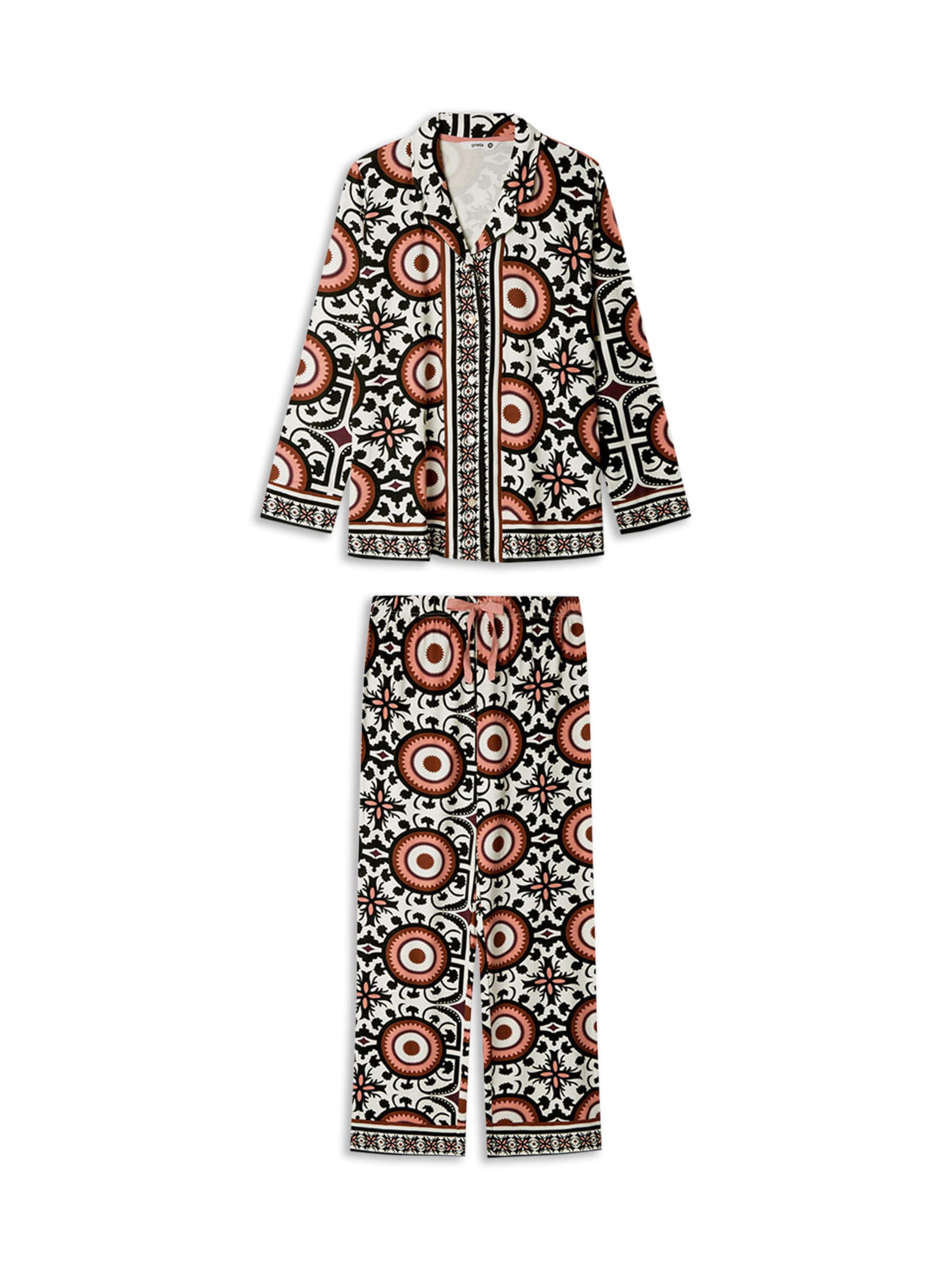 Gisela Pyjama in Weiß: Vorderseite