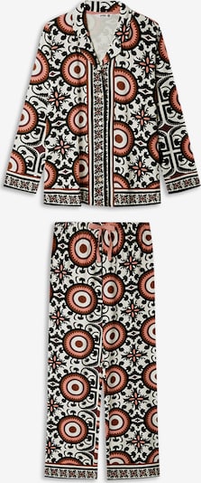 Pižama iš Gisela, spalva – rožių spalva / rubinų raudona / juoda / balkšva, Prekių apžvalga