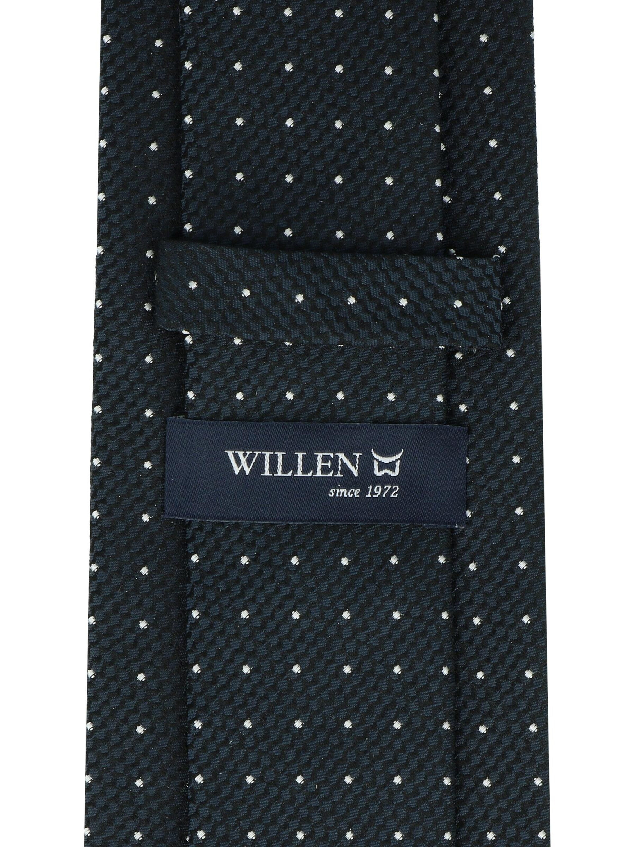 WILLEN Tie 'Tupfen Struktur' in Blue