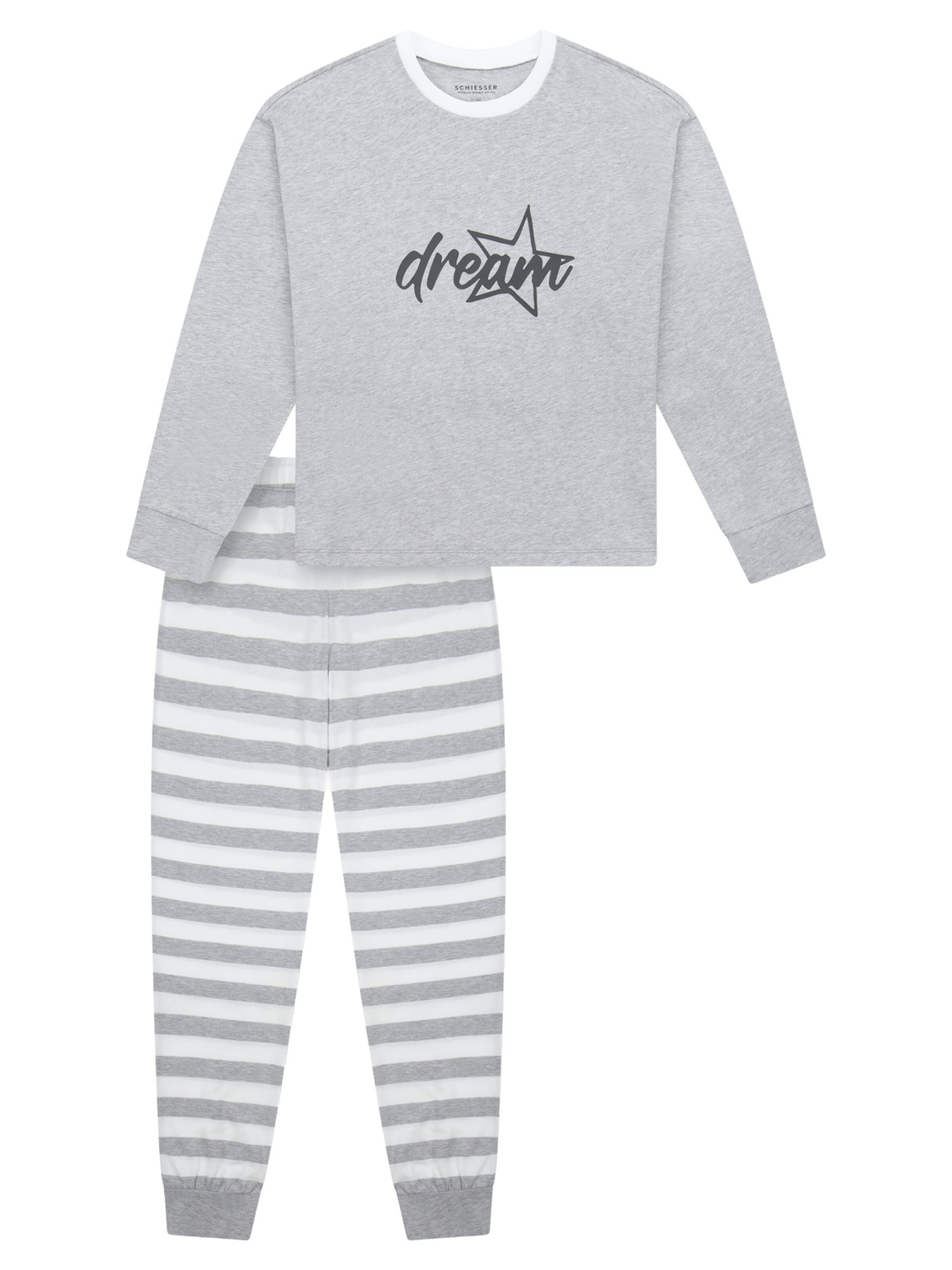 Pyjama 'Teens Nightwear' SCHIESSER en gris : devant