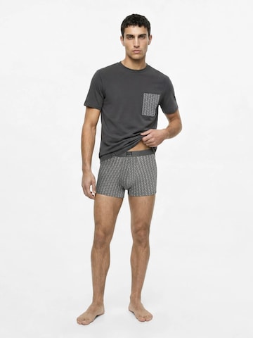Pijama scurtă 'Ikon' de la Karl Lagerfeld pe gri: față