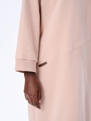Blue Shadow Dress in Beige