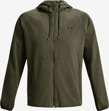 UNDER ARMOUR Athletic Jacket in Green: front