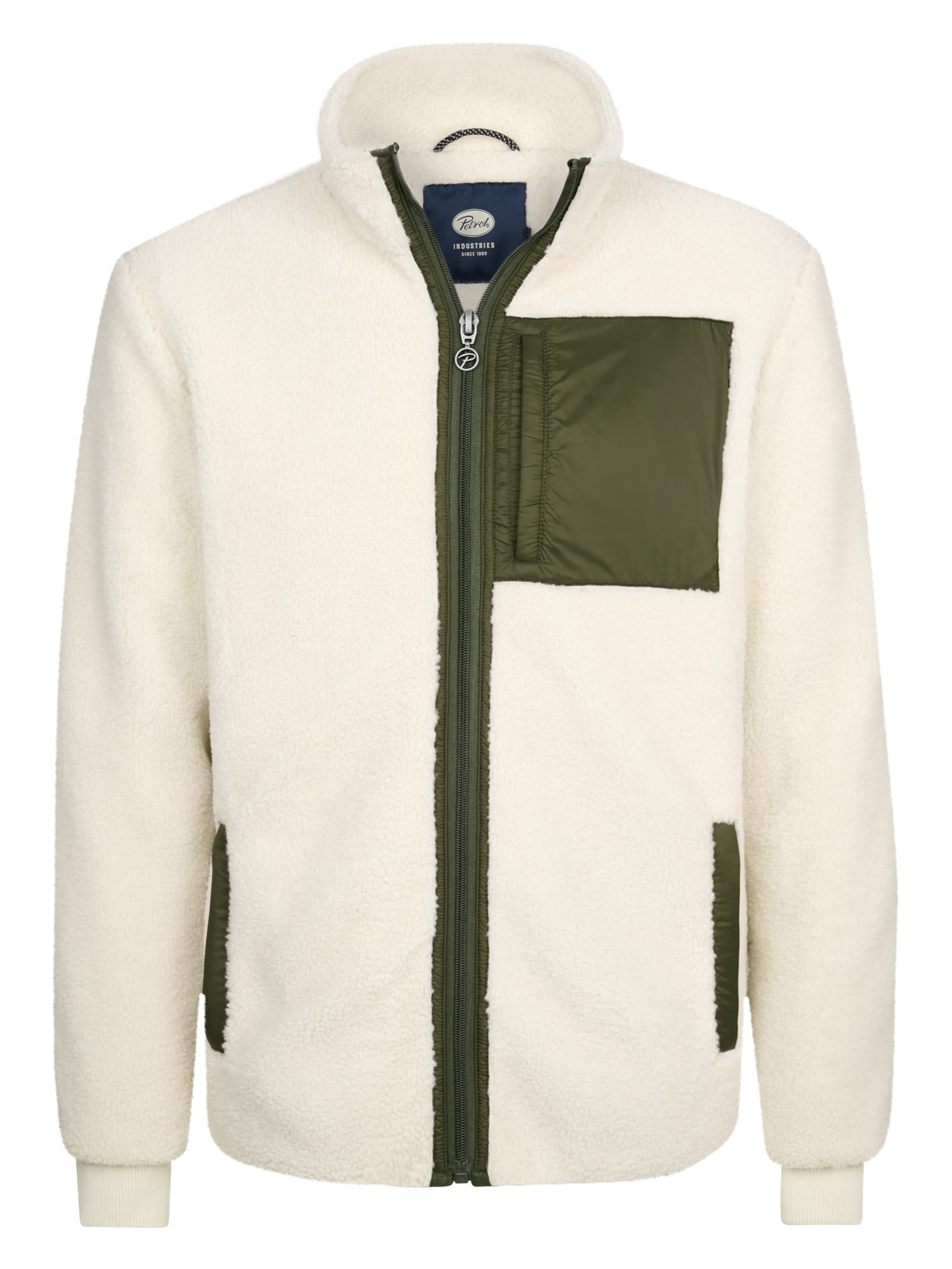 Petrol Industries Fleecejacke in Weiß: Vorderseite