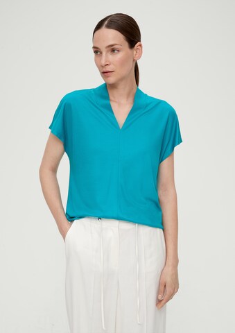 s.Oliver BLACK LABEL Blouse in Blauw: voorkant