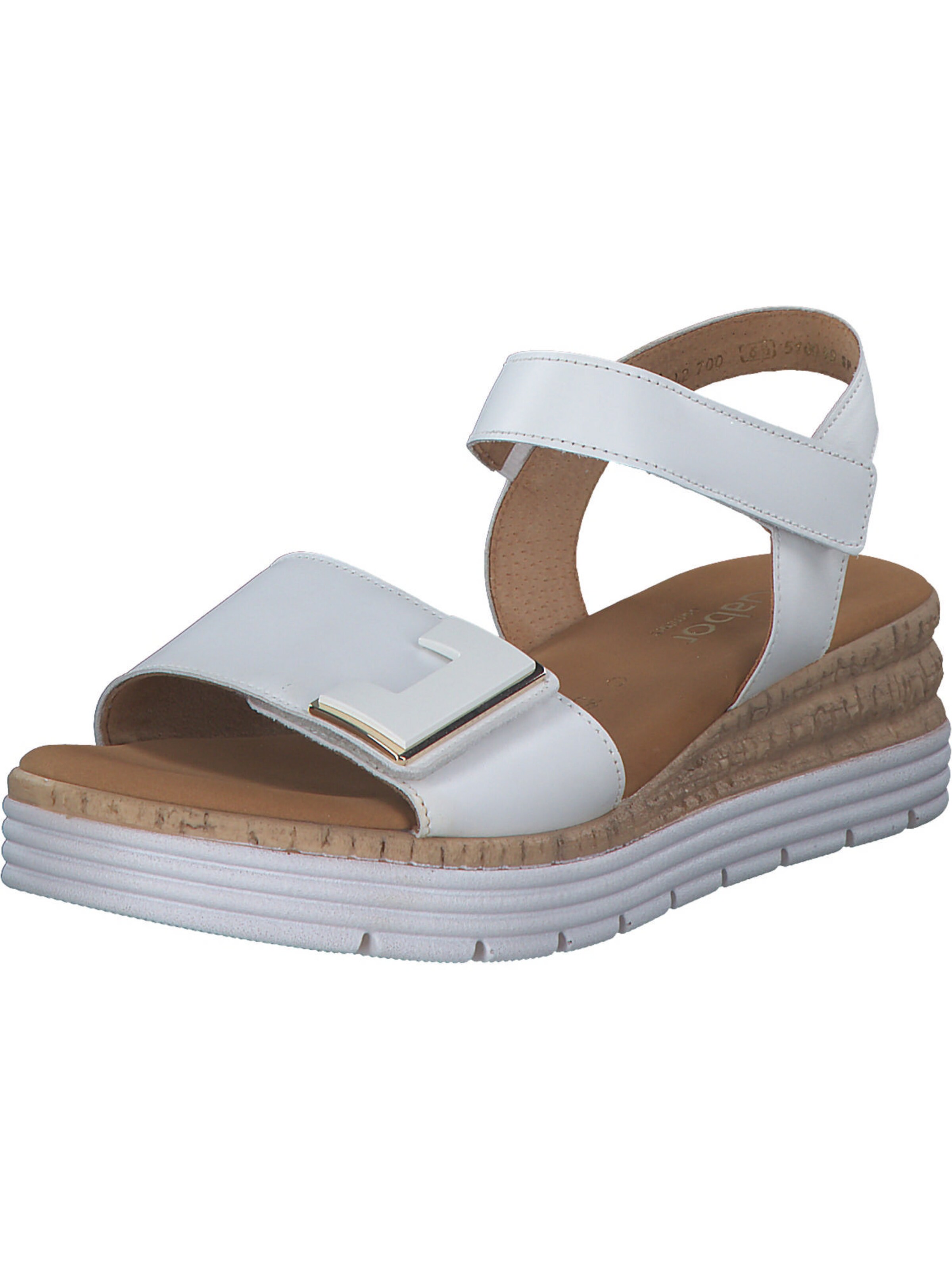 GABOR Sandaal in Wit: voorkant