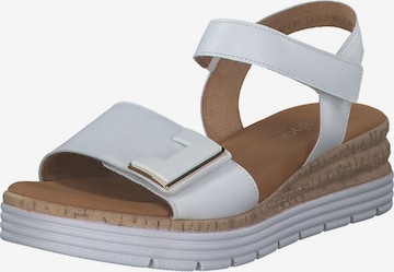 Sandales GABOR en blanc : devant