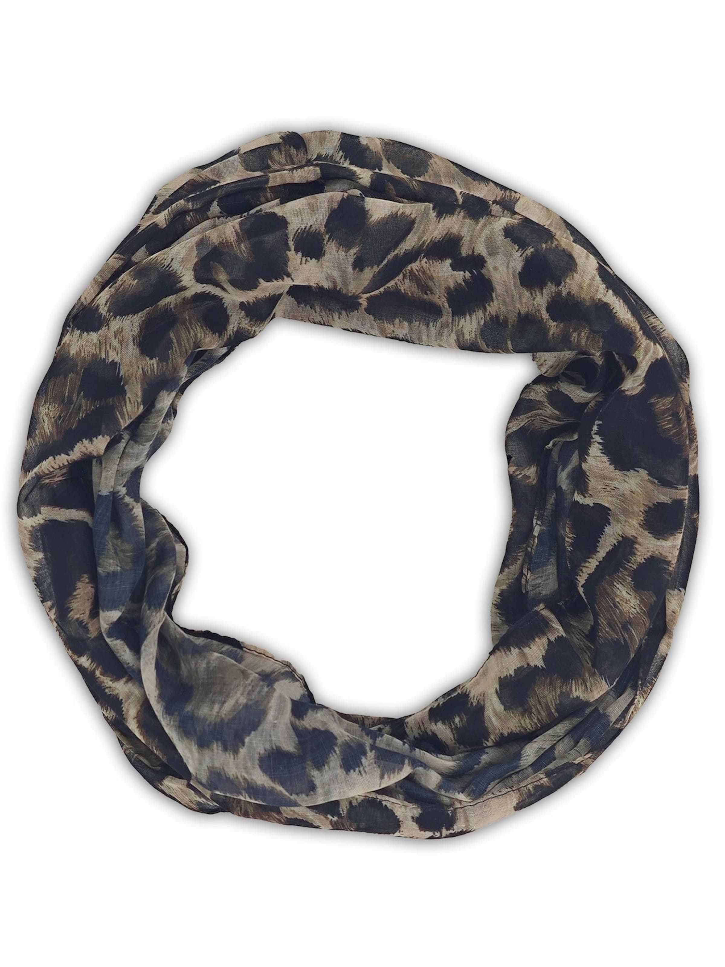 styleBREAKER Schlauchschal 'Loop Schal mit Leoparden Muster'‌‌‌‌‌‌‌ in braun, Produktansicht