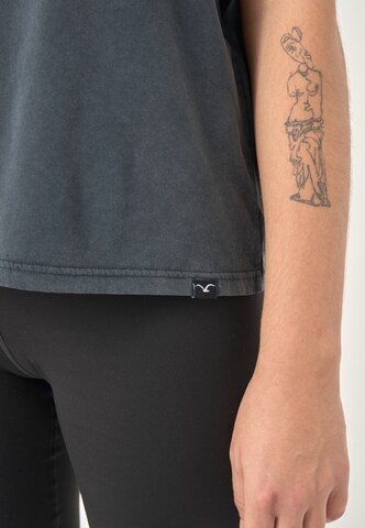 Cleptomanicx T-Shirt 'Basic Tee Ligull Washed' in Grau