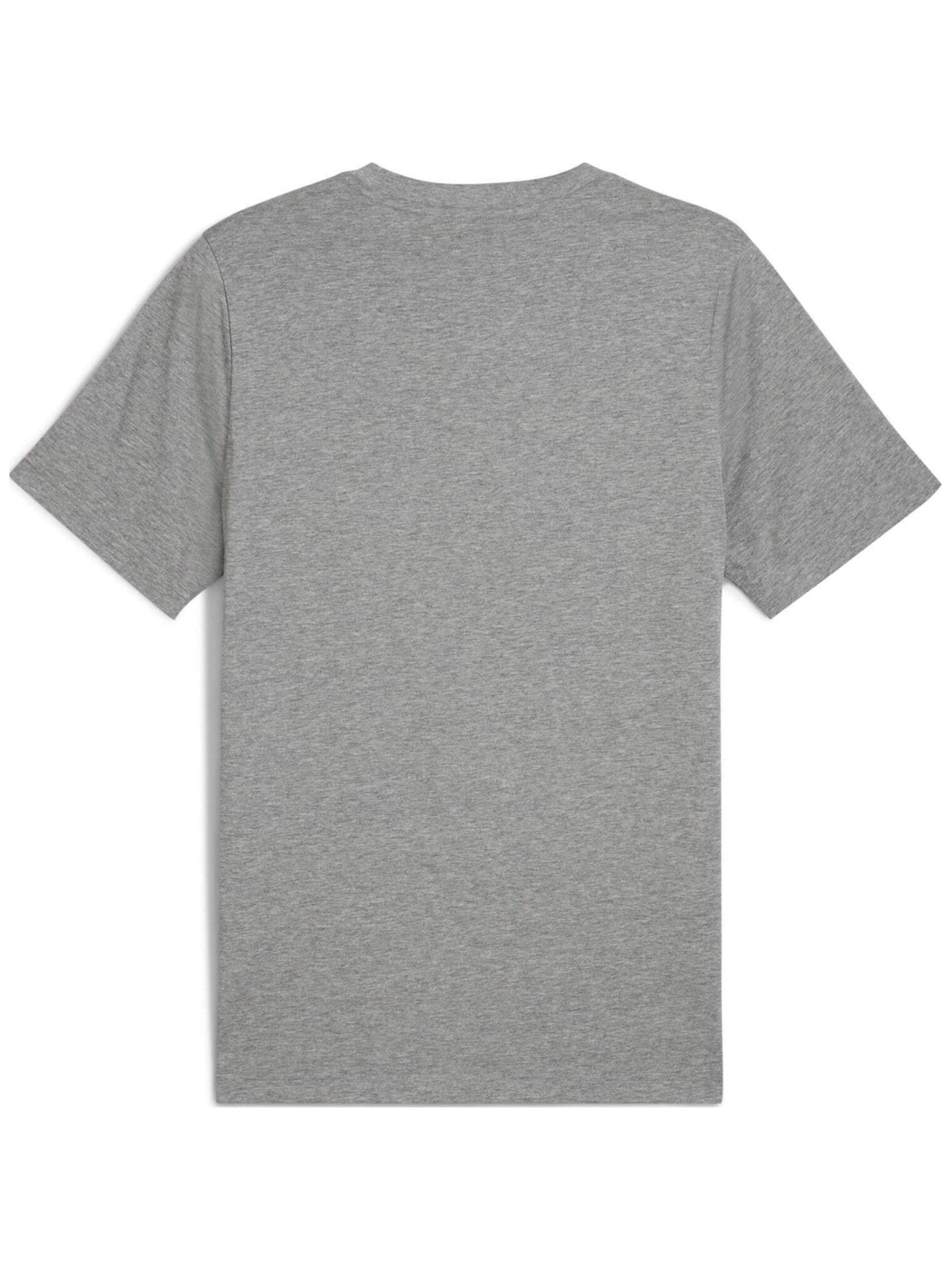 PUMA Shirt 'Puma Ess Small No. 1 Logo Tee'‌ in Grau