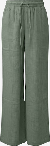 QS Wide Leg Hose in Blau: Vorderseite