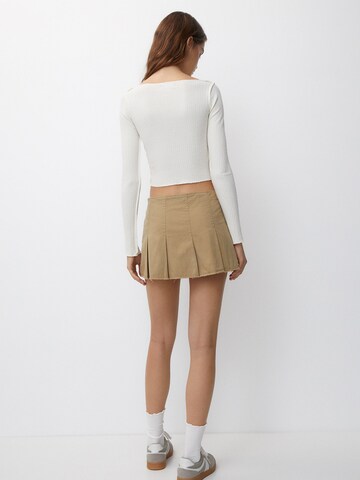 Pull&Bear Tričko – béžová
