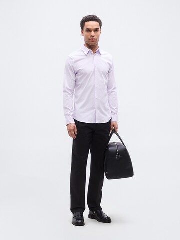 Calvin Klein Slim fit Button Up Shirt in Purple