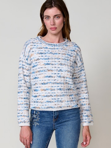 Pull-over KOROSHI en blanc : devant
