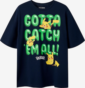 TWO SOON - Camiseta 'Pokémon' en azul: frente