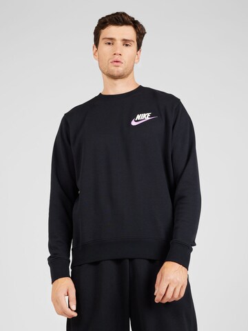 Nike Sportswear Sweatshirt in Schwarz: predná strana