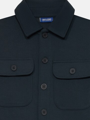 Coupe regular Chemise 'OSJNEW KODYL' Only & Sons Junior en bleu