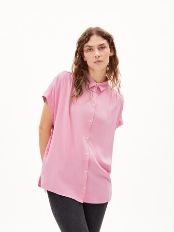 ARMEDANGELS Blouse 'Zonyaa' in Roze: voorkant