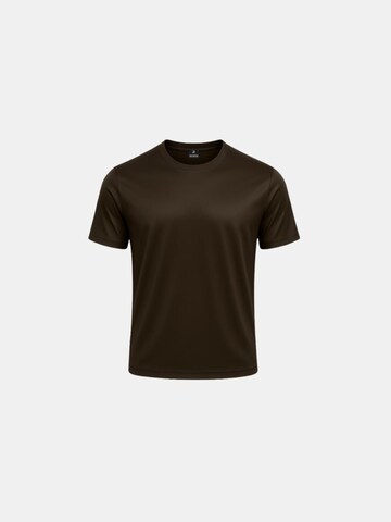 Richesse Shirt 'SHINY ESSENTIAL SHIRT DEEP BROWN' in Bruin: voorkant
