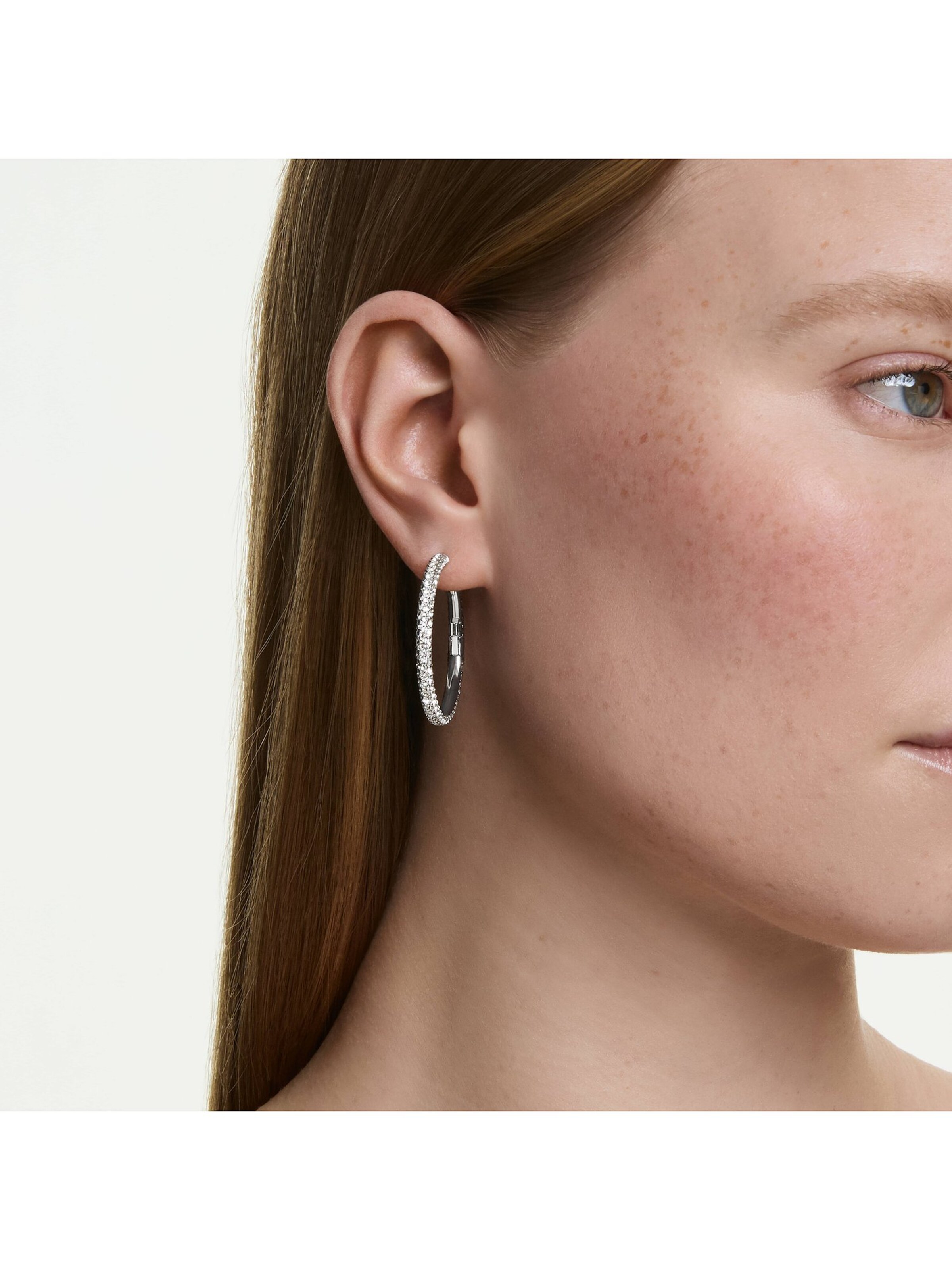 Swarovski Earrings in White: front