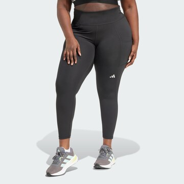 Skinny Pantalon de sport 'Own the Run' ADIDAS PERFORMANCE en noir : devant