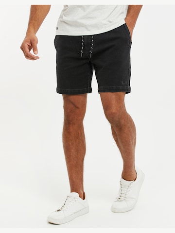 Threadbare Regular Shorts 'Plaza' in Schwarz: predná strana