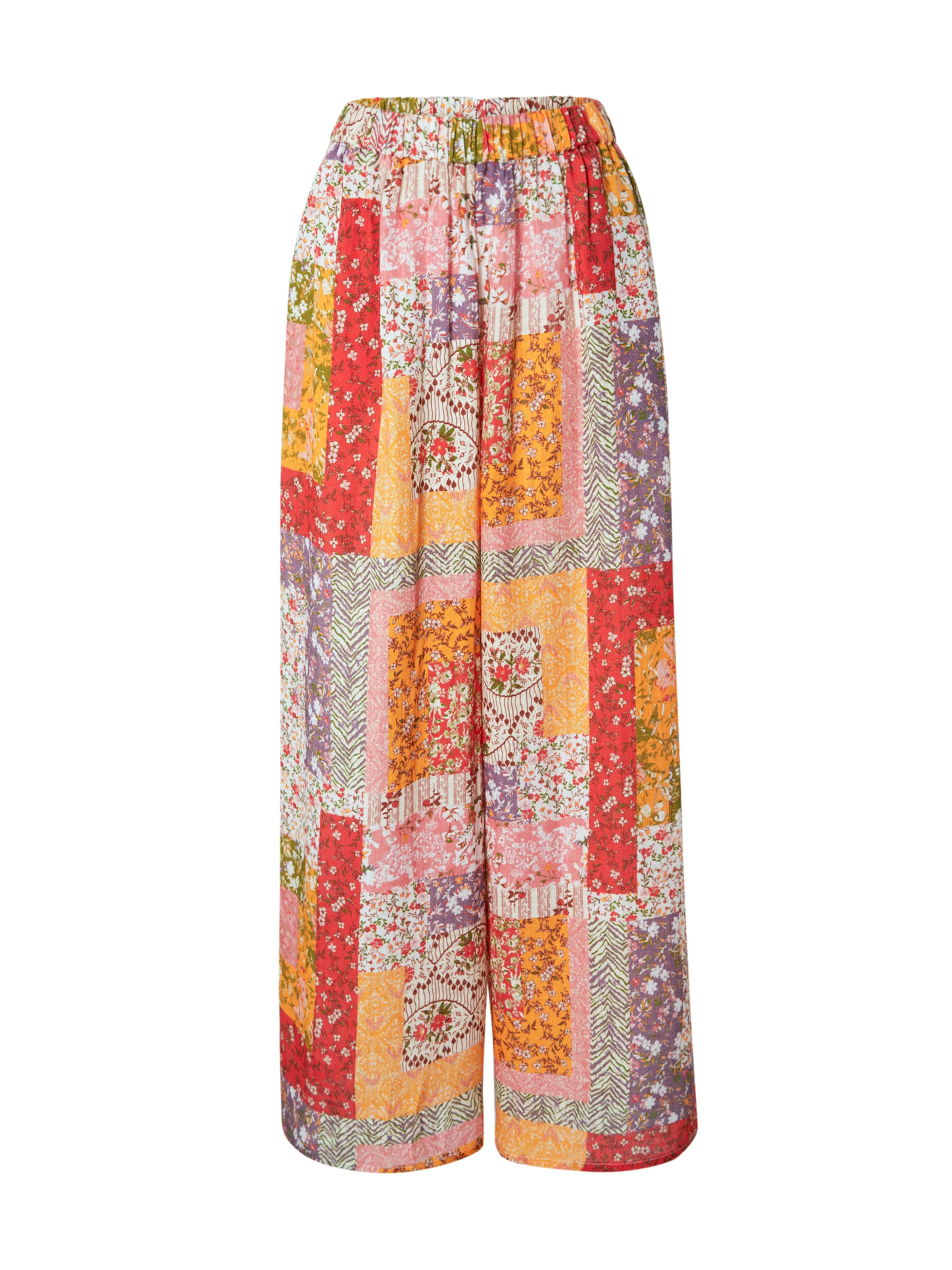 Nasty Gal Wide leg Broek in Oranje: voorkant