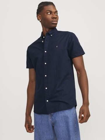 JACK & JONES - Ajuste estrecho Camisa 'SUMMER' en azul: frente