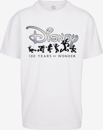 Tricou 'Disney 100 Years of Wonder' de la MT Upscale pe alb: față